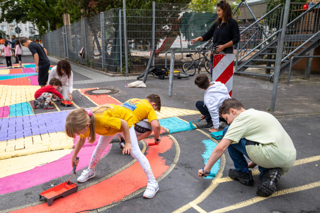 Temporäre Spielstraße, Beweg Dein Quartier | © Stadt Offenbach / Simon Malz