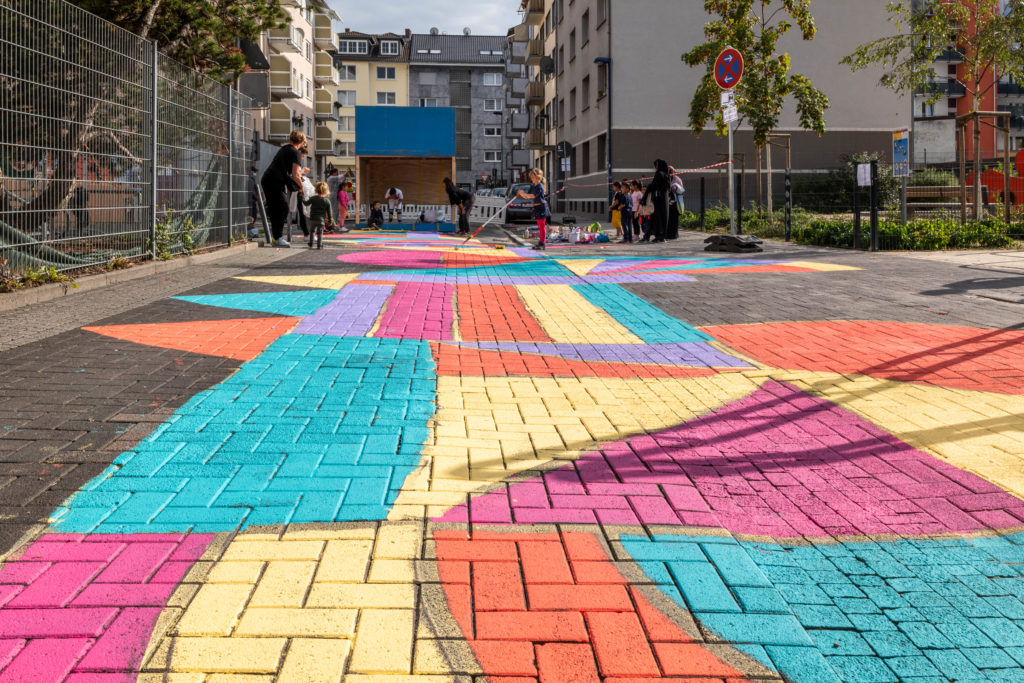 Temporäre Spielstraße, Beweg Dein Quartier | © Stadt Offenbach / Simon Malz