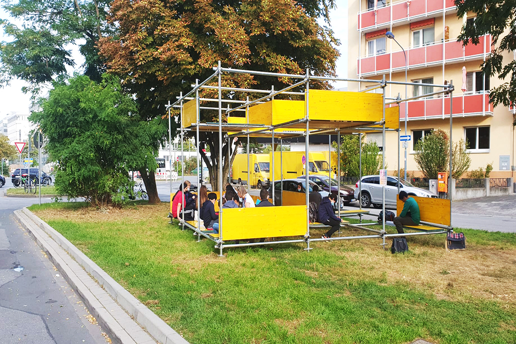 Skulptur Pocket Park, Beweg Dein Quartier | © Tobias Kurtz